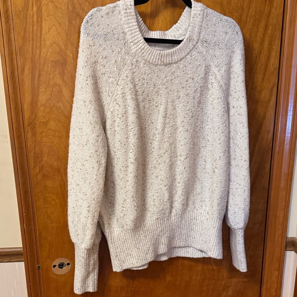 LC Lauren Conrad Speckled Cream Turtleneck Sweater